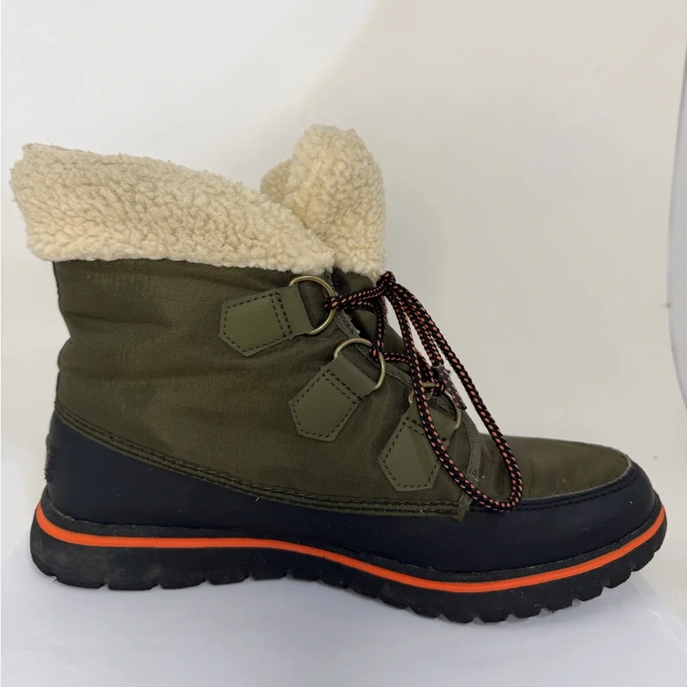 Sorel Cozy Carnival Waterproof Boots Olive Green
